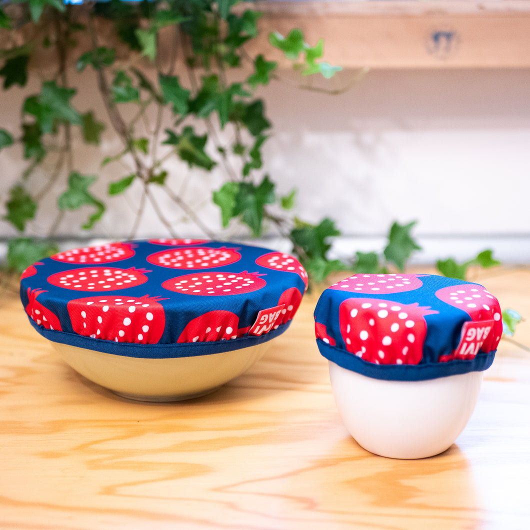 2x Bowl Covers (Pomegranate)
