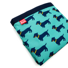 Lunch Bag Large (Dachshund Turqoise)