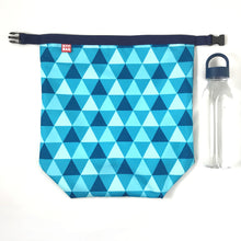 Lunch Bag Large (Triangle Blue) - KIVIBAG